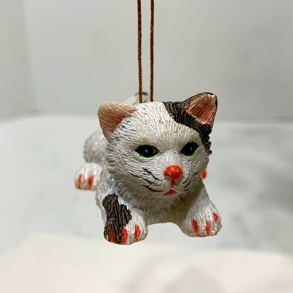 Vintage ornament tabby cat - Picture 2 of 9